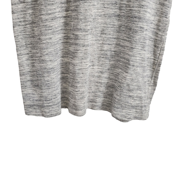 Theory Dress Womens Small T-Shirt Mini Heather Gray Cherry Sterling Rib Knit - Picture 4 of 8